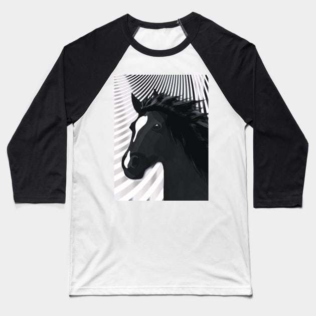 Horse Lovers Galloping Horse Baseball T-Shirt by KC Morcom aka KCM Gems n Bling aka KCM Inspirations